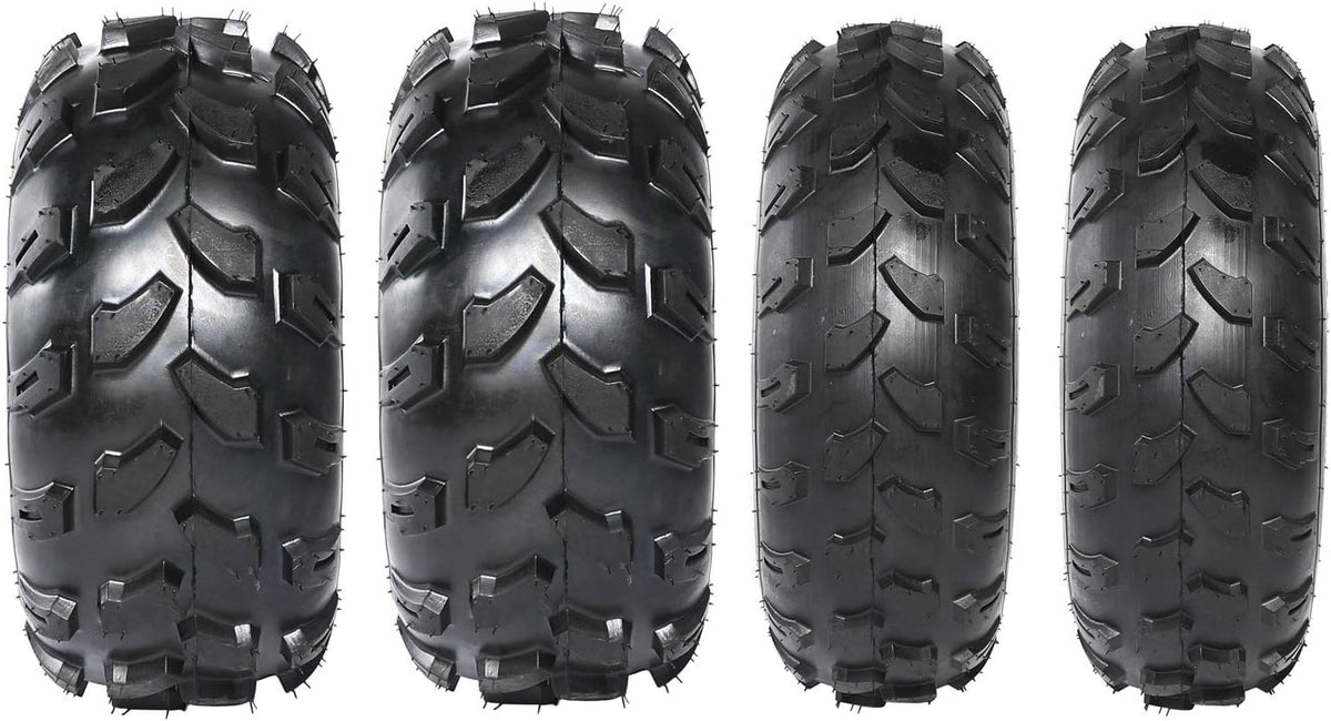 2Pcs 19x7-8 Front and 2Pcs 18X9.5-8 Rear Tubeless Wheel Tire With Rim for ATV Z851105