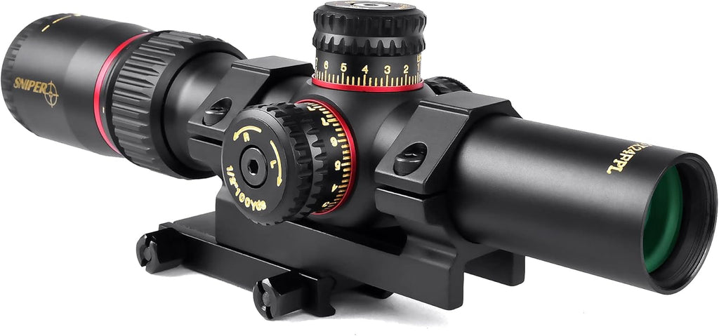 1-5X24 FFP Scope with Red/Green Illuminated Reticle and Scope Mount O792643