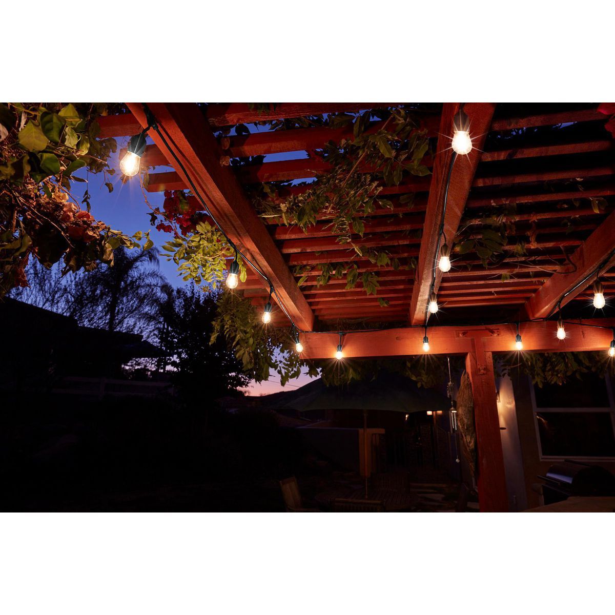 Black LED Outdoor String Lights P244274