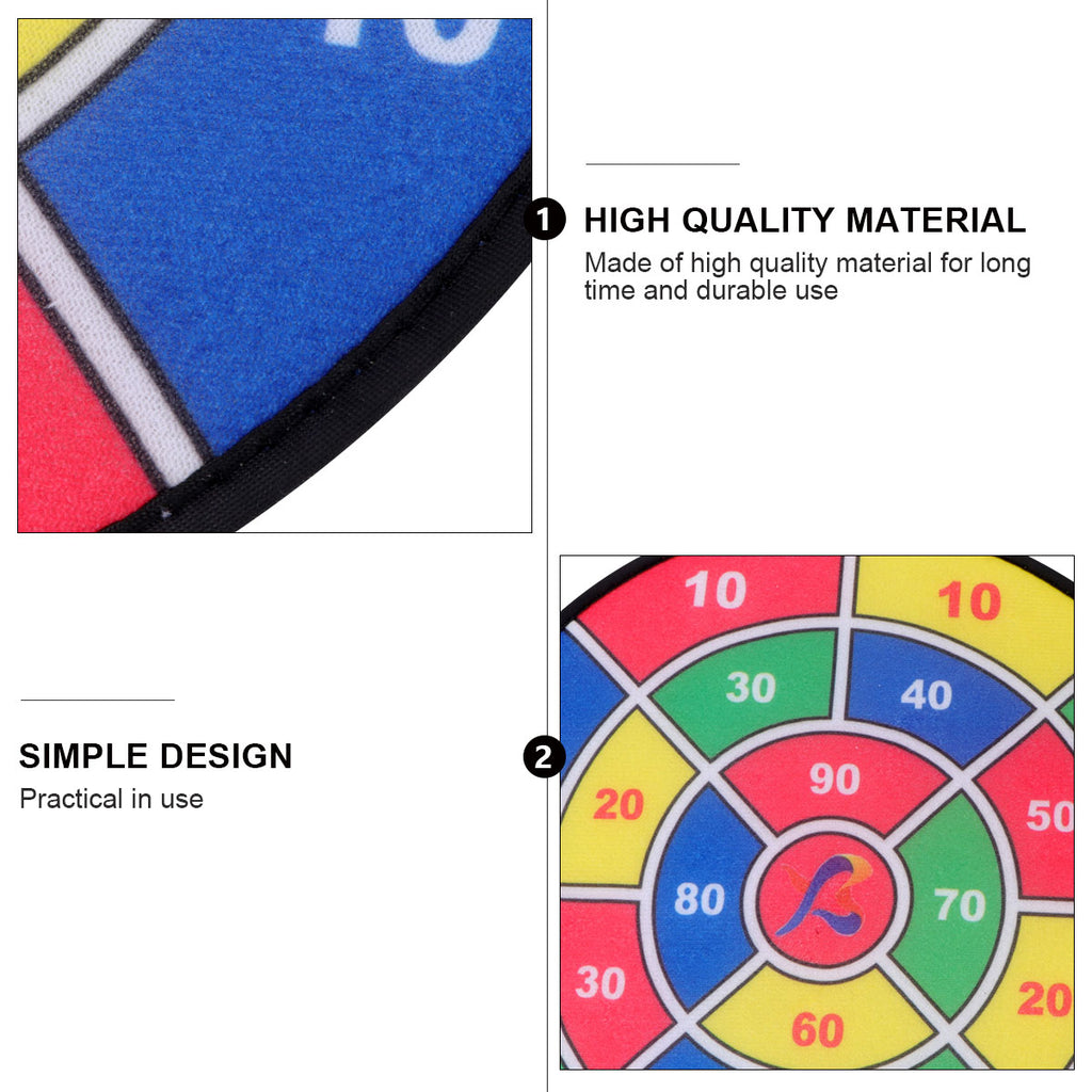 Safety Dart Board Toys Practice Target Sticky Ball Shooting Toy Interactive Prop Party Game Supplies (30cm, 6pcs Sticky Ball and 6pcs Darts) V1684