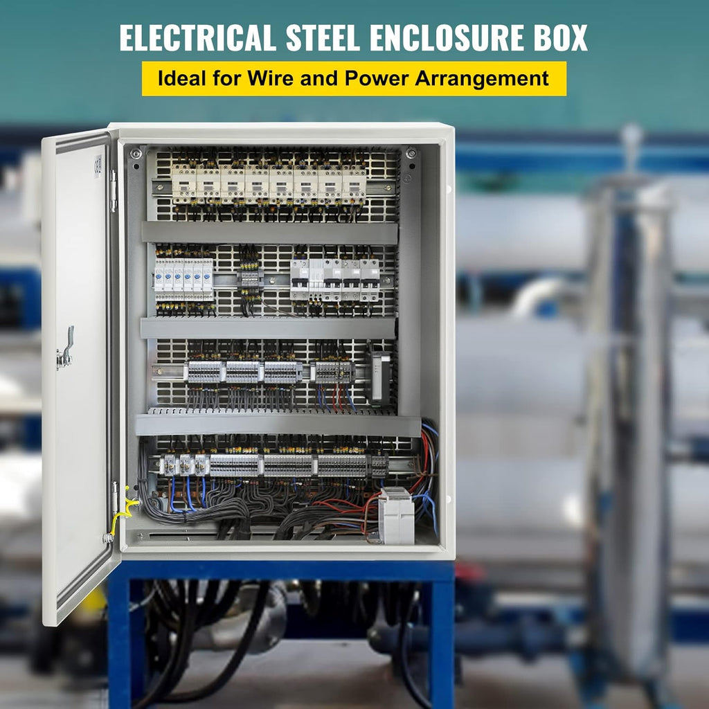 20 x 16 x 8'' NEMA 4X Steel Electrical Box with Mounting Plate G507