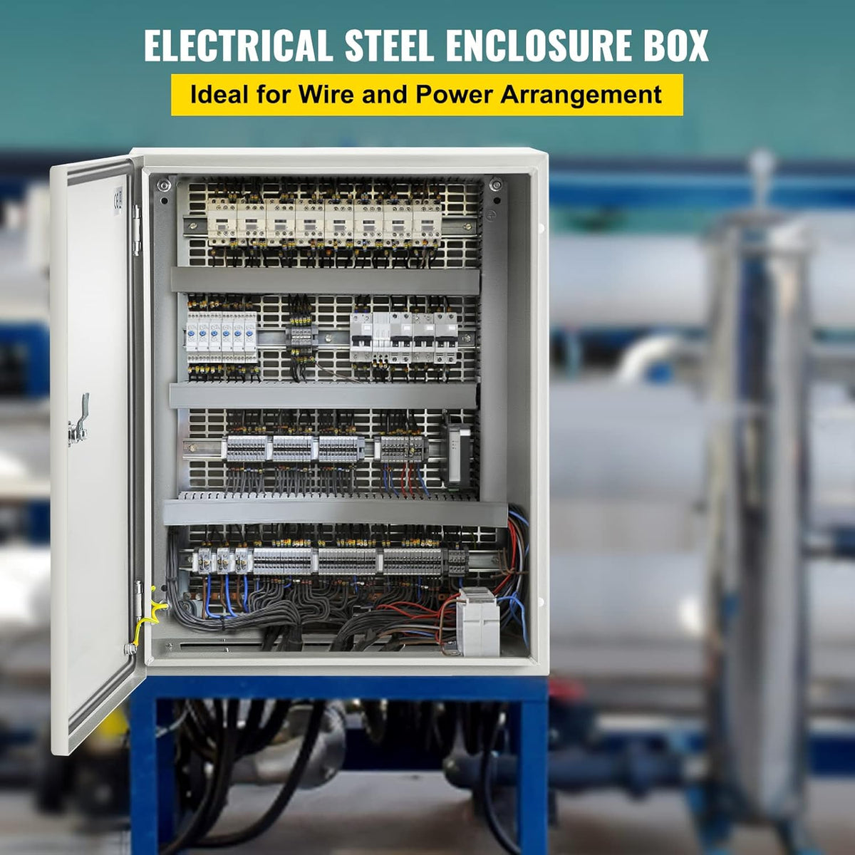 20 x 16 x 8'' NEMA 4X Steel Electrical Box with Mounting Plate G507