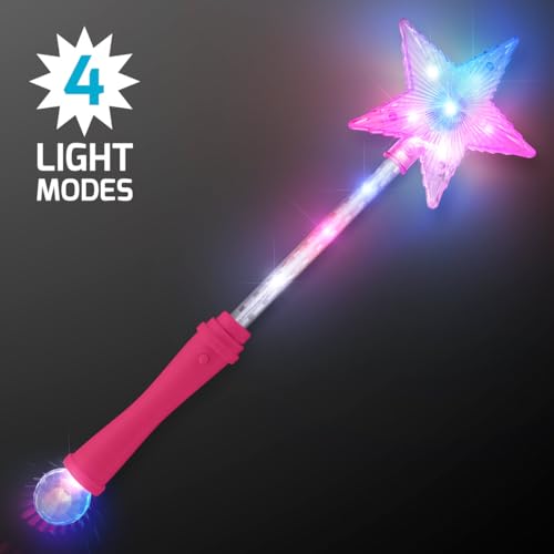 Pink LED Light Up Magic Wand L821216
