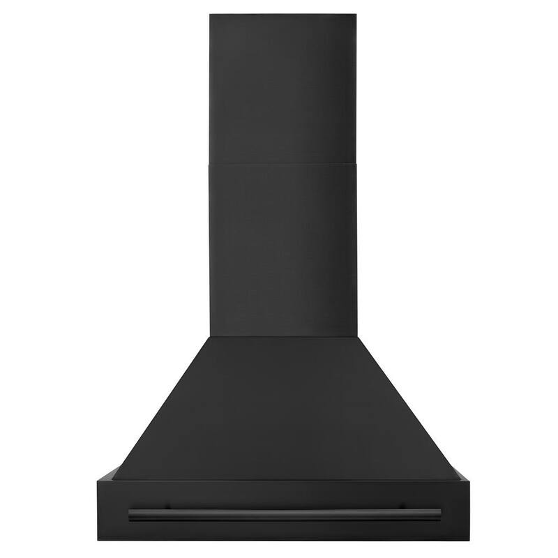 30 in. 400 CFM Convertible Wall Mount Range Hood Black Stainless Steel S7699