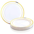 White Plastic Buffet Plates 120ct P68225