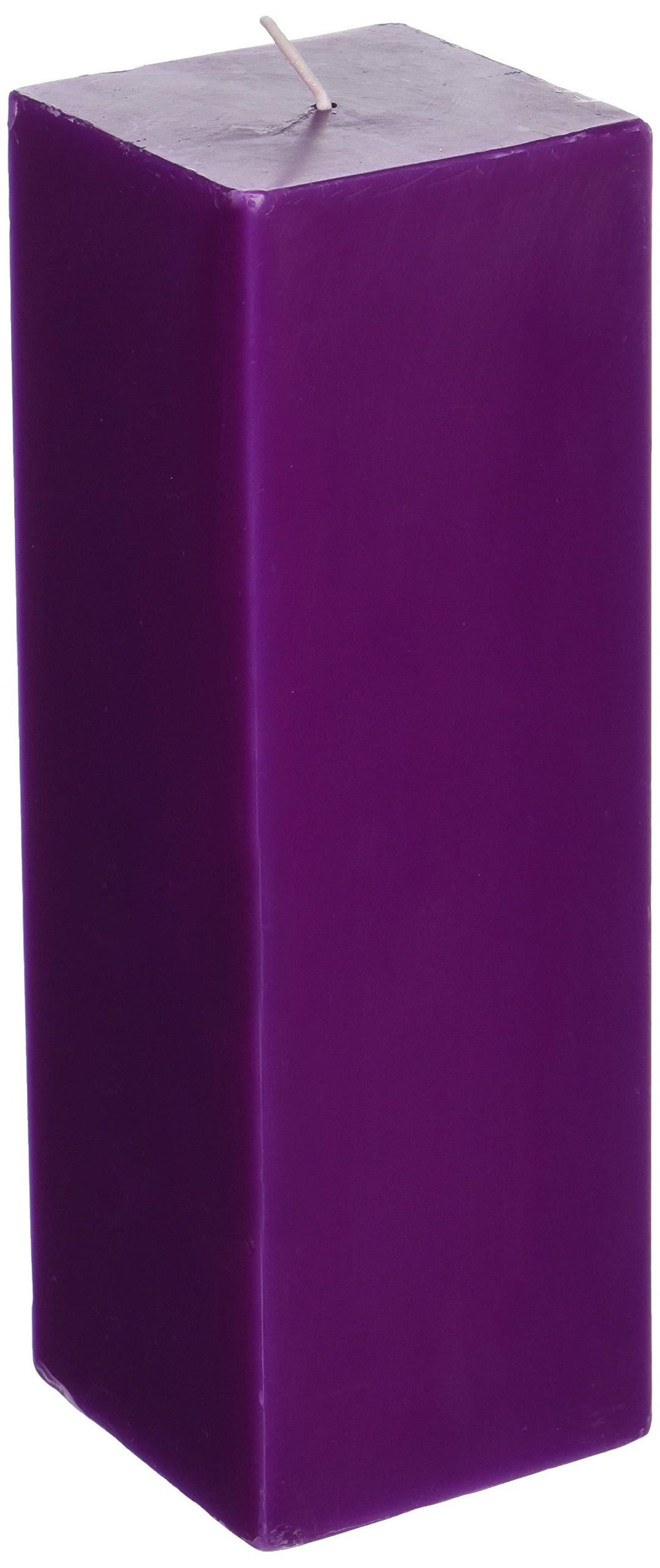 Purple Square Pillar Candle Z836519
