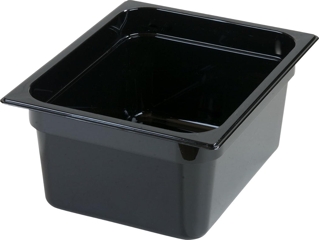 Black Half-Size Food Pan, 8.7 qt, Case of 6 Y44956