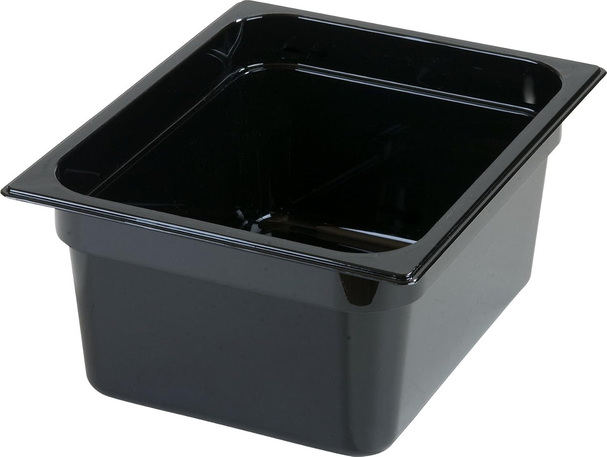 Black Half-Size Food Pan, 8.7 qt, Case of 6 Y44956