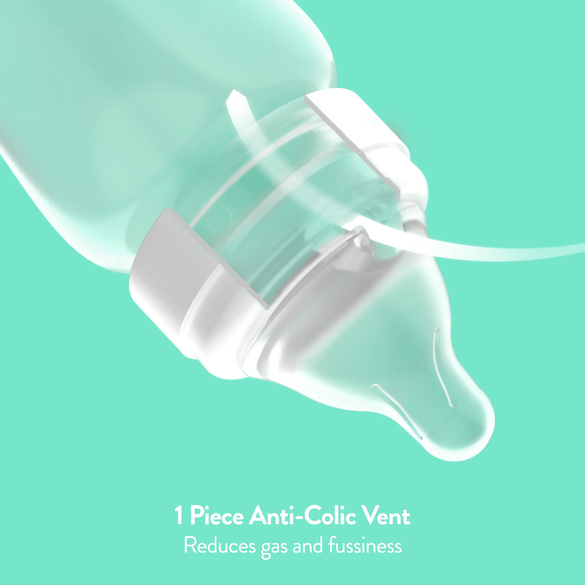 BPA-Free Plastic Baby Bottles - 9oz, Clear, 6ct N79458