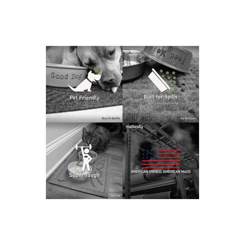 WaterHog Dog Bowl Pet Feeder Mat G75521