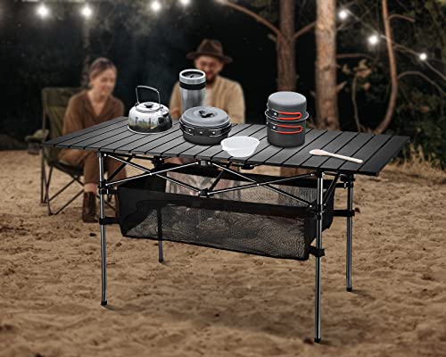 Lightweight Aluminum Folding Camping Table with Carrying Bag S871