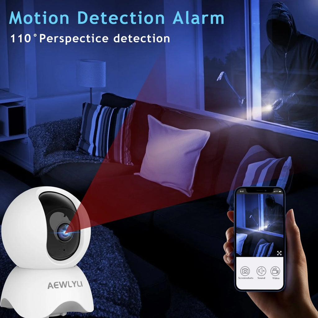 Baby Monitor Security Camera, 360° 1080P HD WiFi Camera W290069