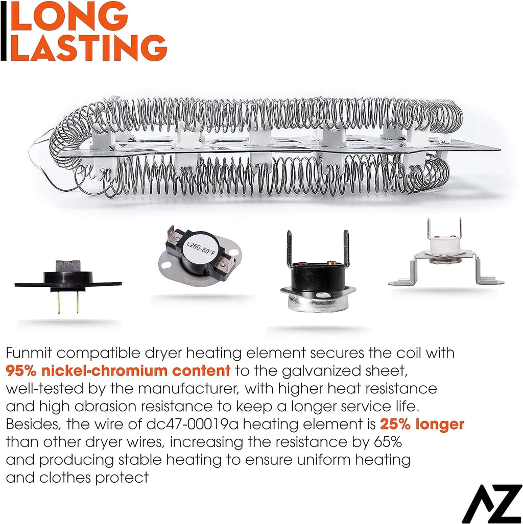 Dryer Heating Element & Fuses C279055