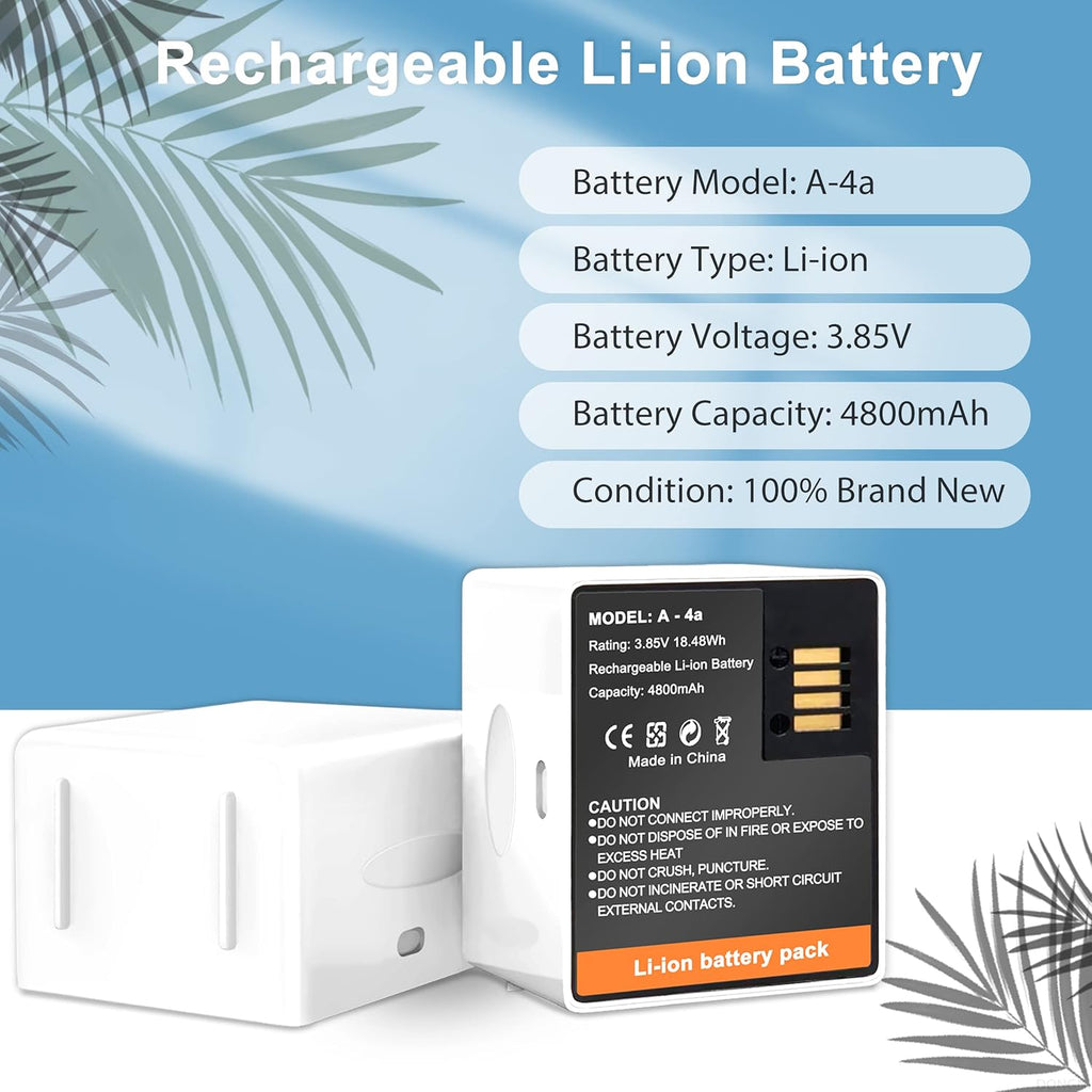 2-Pack Rechargeable Camera Battery 4800mAh 3.85V G264764