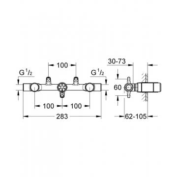 Wall-Mounted Basin Mixer 220mm Z8867