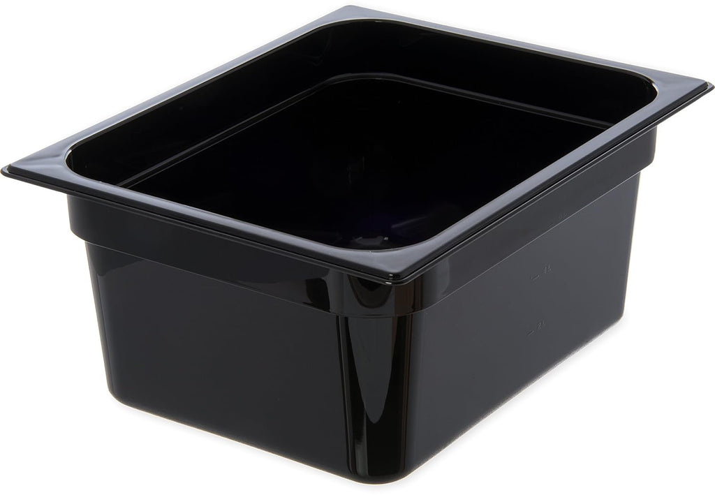 Black Half-Size Food Pan, 8.7 qt, Case of 6 Y44956