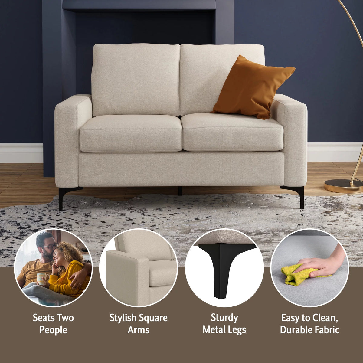 Upholstered Loveseat S75716