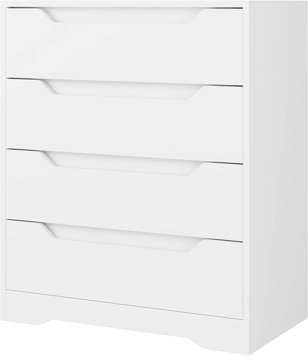White 4 Drawer Wood Dresser L295479