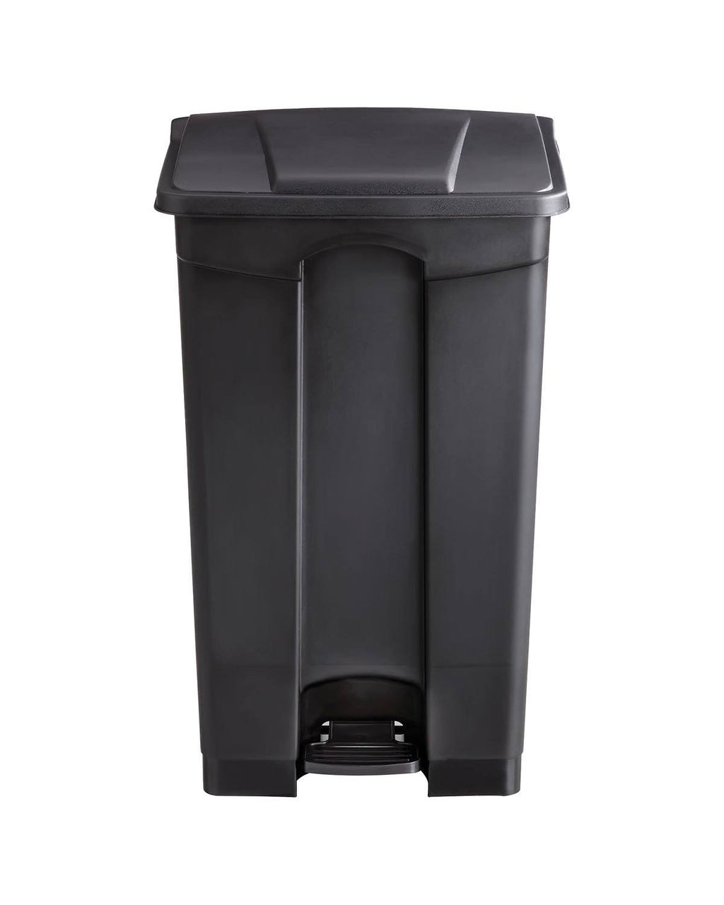 Tan Plastic Trash Can 23 Gal with Flip Lid and Foot Pedal M20109