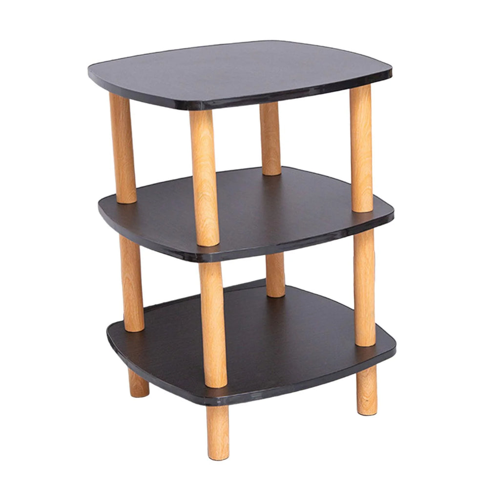 Black 3 Tier Side Table Q1981