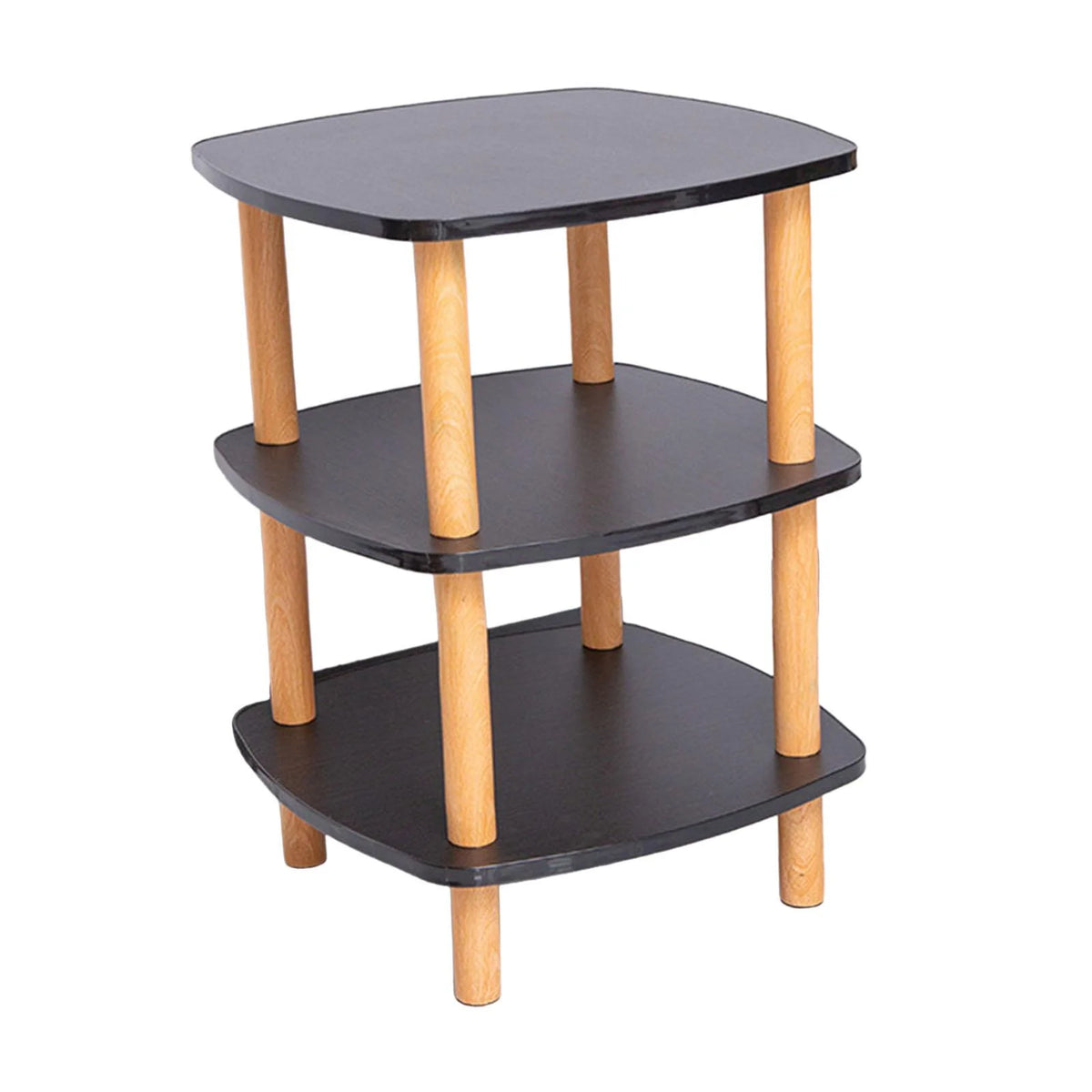 Black 3 Tier Side Table Q1981