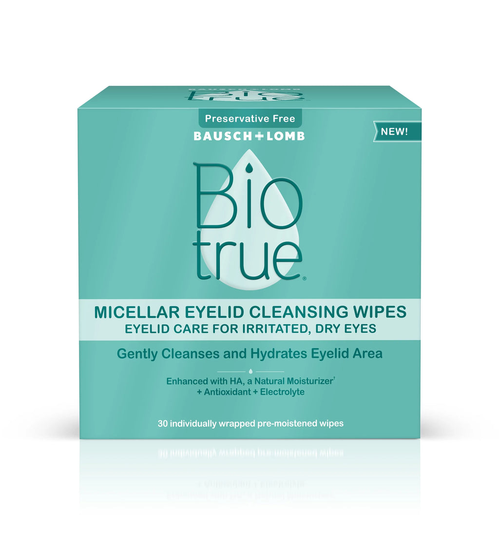Micellar Eyelid Cleansing Wipes, Preservative Free, Pack of 30 G3144