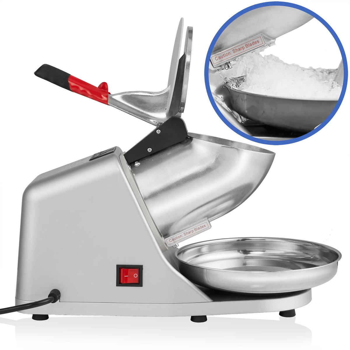 Ice Shaver Crusher with Stainless Steel Blades and Scoop V505
