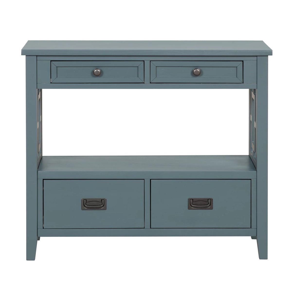 Blue Pine Wood Console Table F435