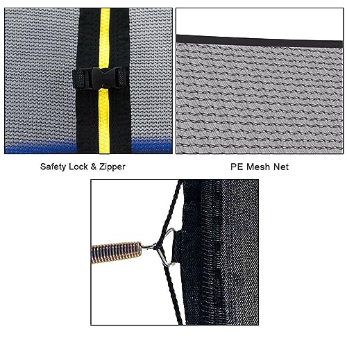 Weather-Resistant Replacement Enclosure Net for 10-14' Round Frames with 8 Curved Pole I37476