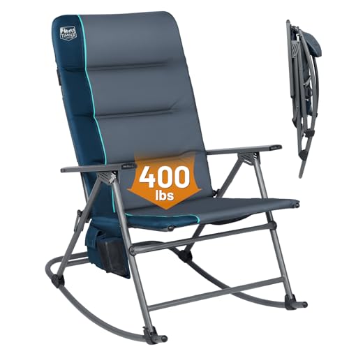 Oversized Padded Folding Rocking Camping Chair N517