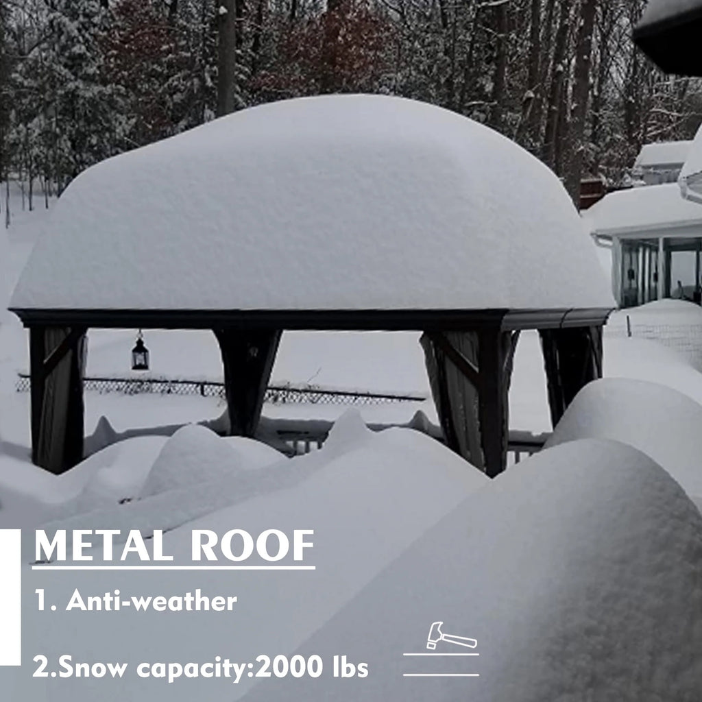 12 ft. W x 10 ft. D Aluminum Hardtop Gazebo O55504