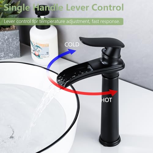 Oil Rubbed Bronze Waterfall Vessel Sink Faucet N168