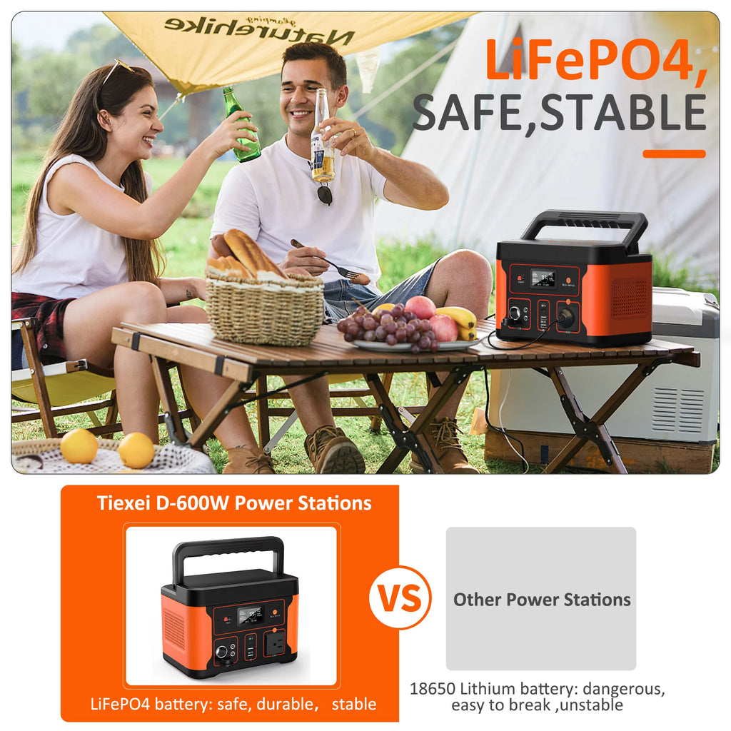 Portable Power Station 600W 550Wh LiFePO4 Battery M911880