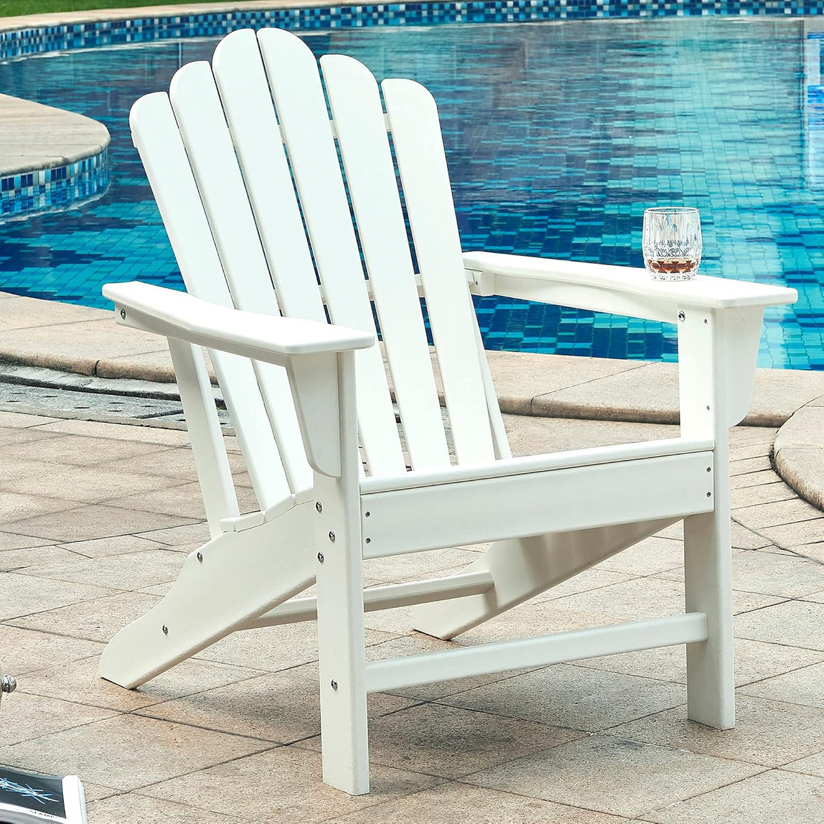 Slate Grey Weather Resistant Adirondack Chair E75090
