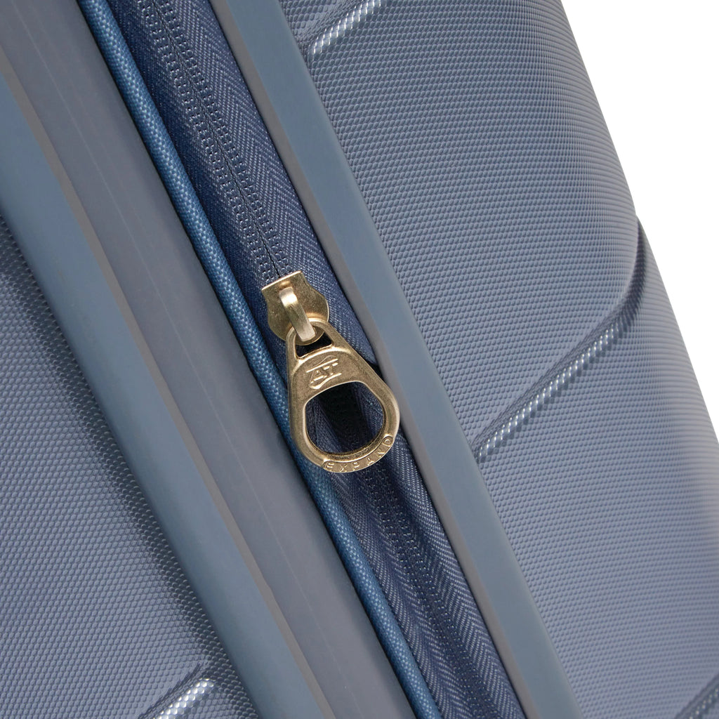 Slate Blue Hardside Medium Checked Spinner Luggage V9742