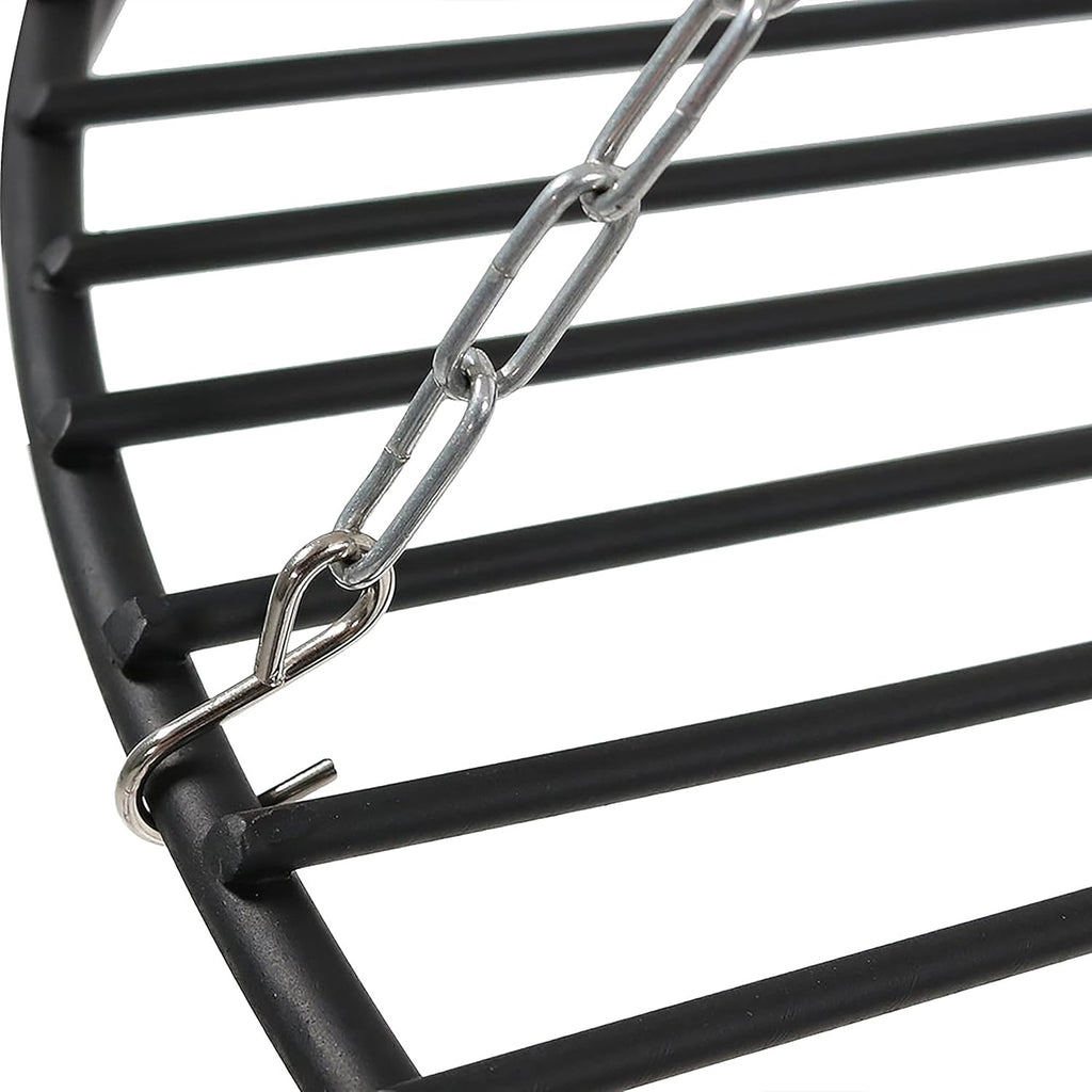 Black 22 Inch Steel Tripod Grilling Set Z4634