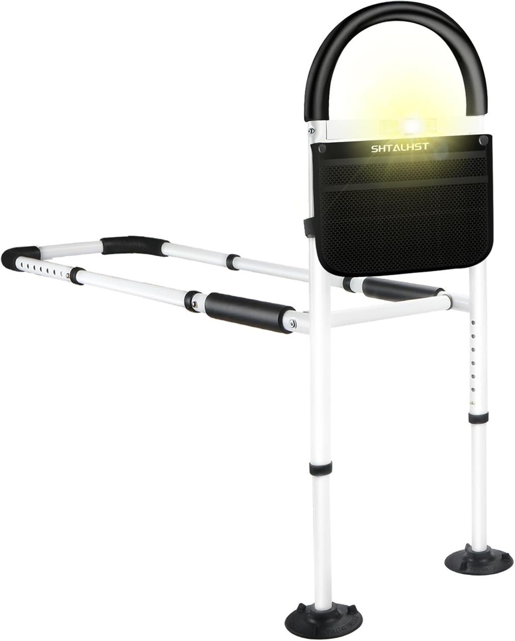 Adjustable Bed Safety Rails with Motion Light & Storage Pocket Q76677