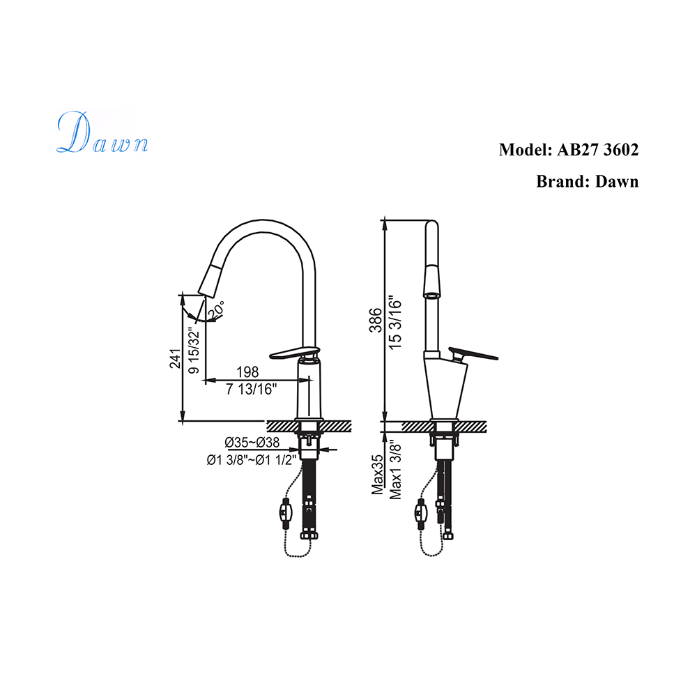Single-Lever Kitchen Faucet, Brushed Nickel L43750