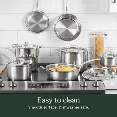 12 Piece Triple Ply Silver Cookware Set B39842