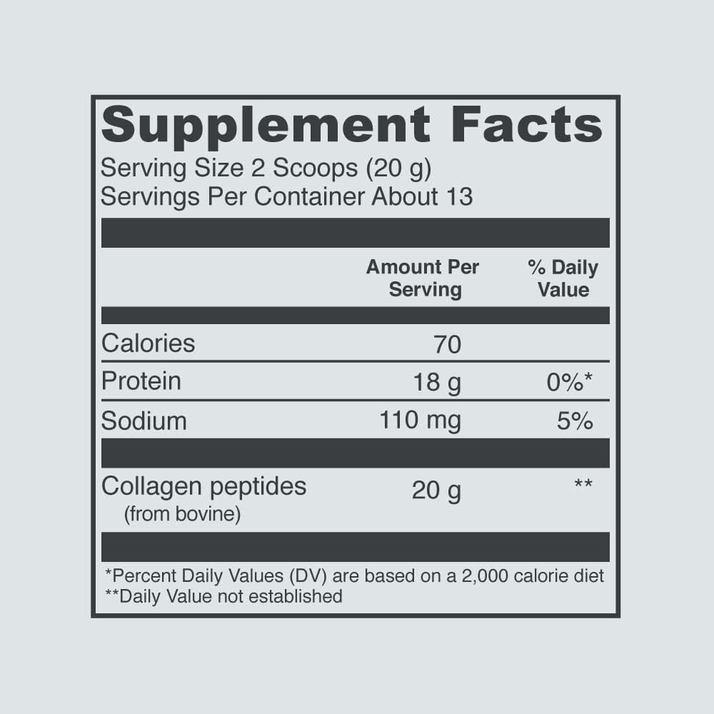 Unflavored Collagen Peptides Powder 9.33 OZ Q8384