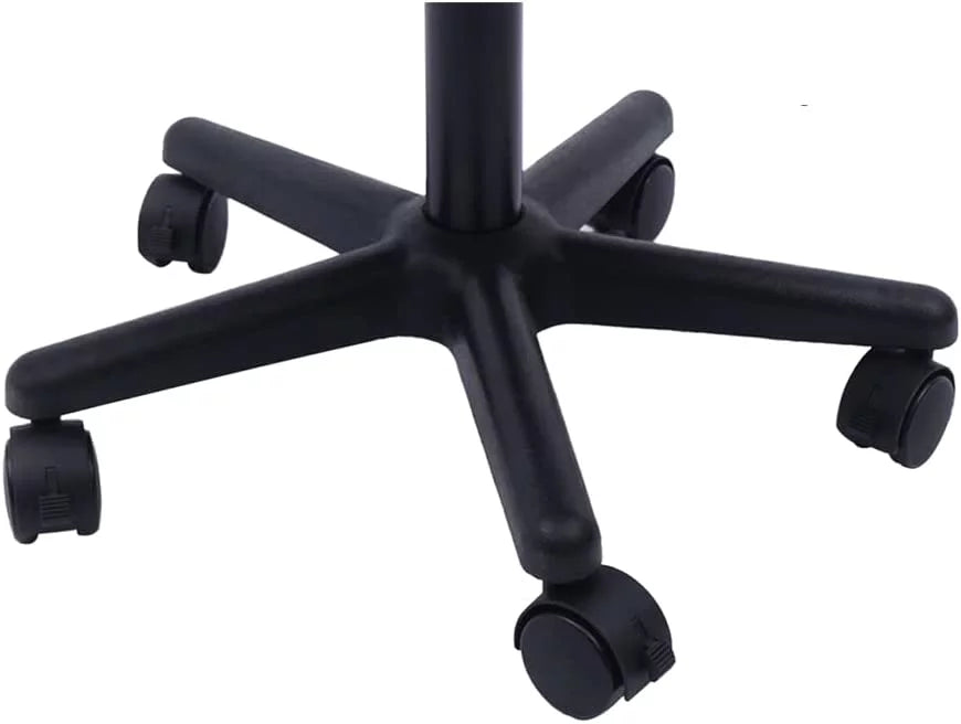 Height Adjustable Leather Foot Stool with Wheels X2811
