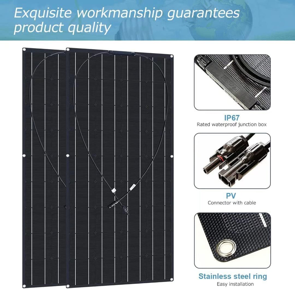 200 Watt Ultra-Thin Flexible Solar Panel D4058