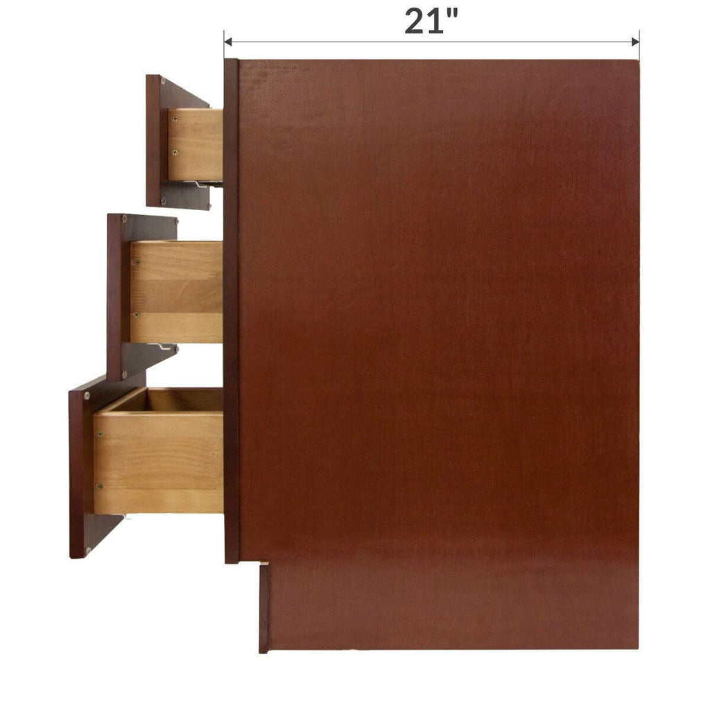 Vanity Drawer Base Cabinet 12 in W x 21 in D x 34 1/2 in H A144