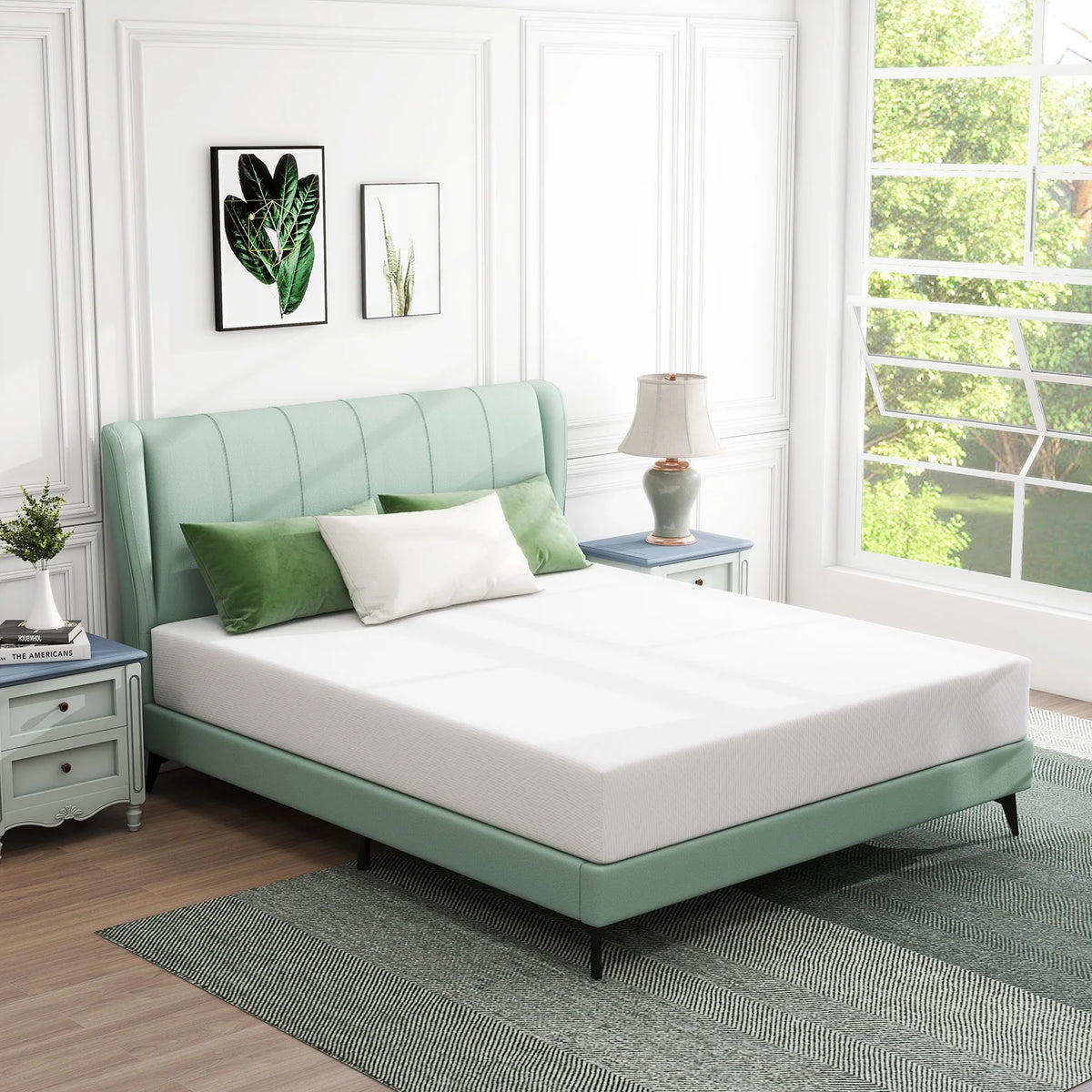 Queen Cooling Gel Memory Foam Medium Firm Mattress P7601