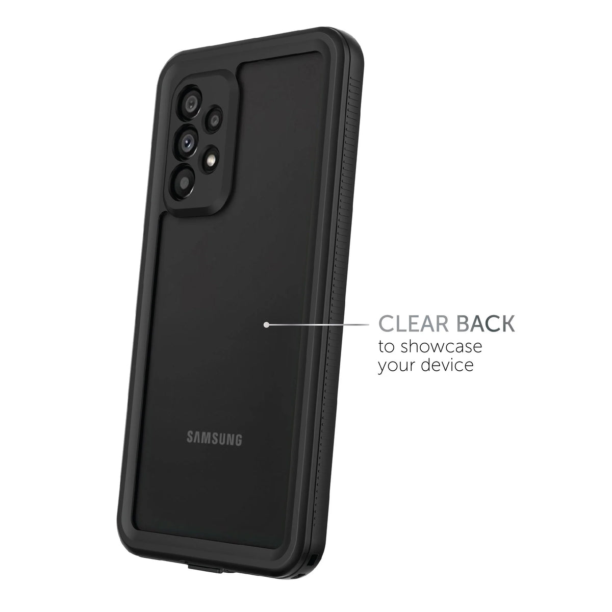 Black/Clear Waterproof Phone Case for Samsung Galaxy A53 5G J5866