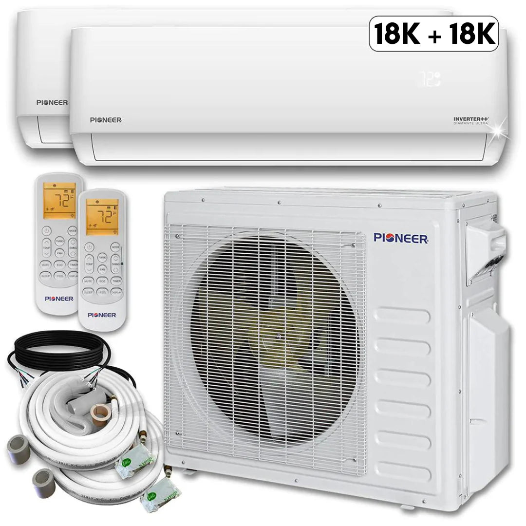 36,000 BTU 2 Zone Ductless Air Conditioner and Heat Pump G631807
