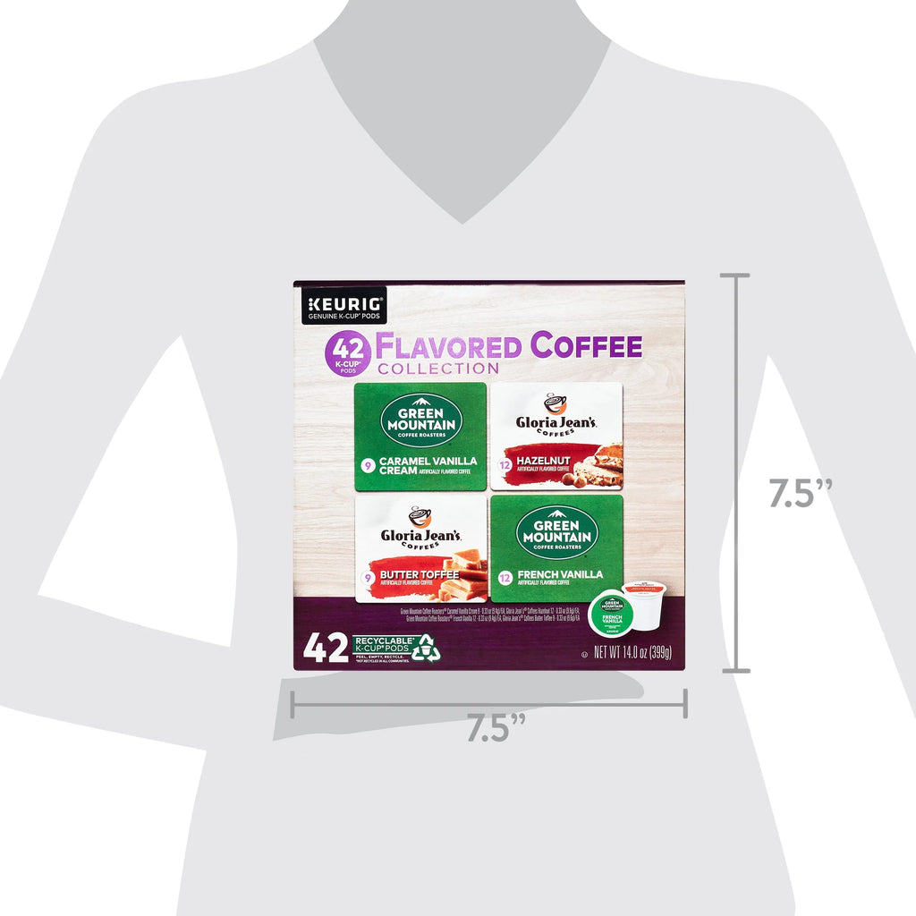 Flavored Variety Coffee K-Cup Pods, 42 Count Q44109