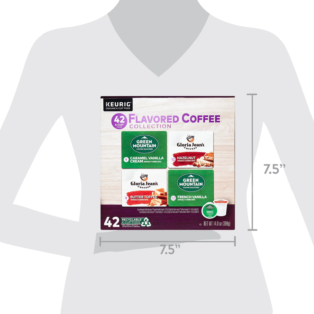 Flavored Variety Coffee K-Cup Pods, 42 Count Q44109