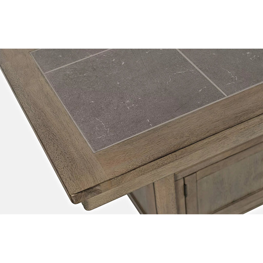 74'' Storage Dining Table with Tile Inlay E9178