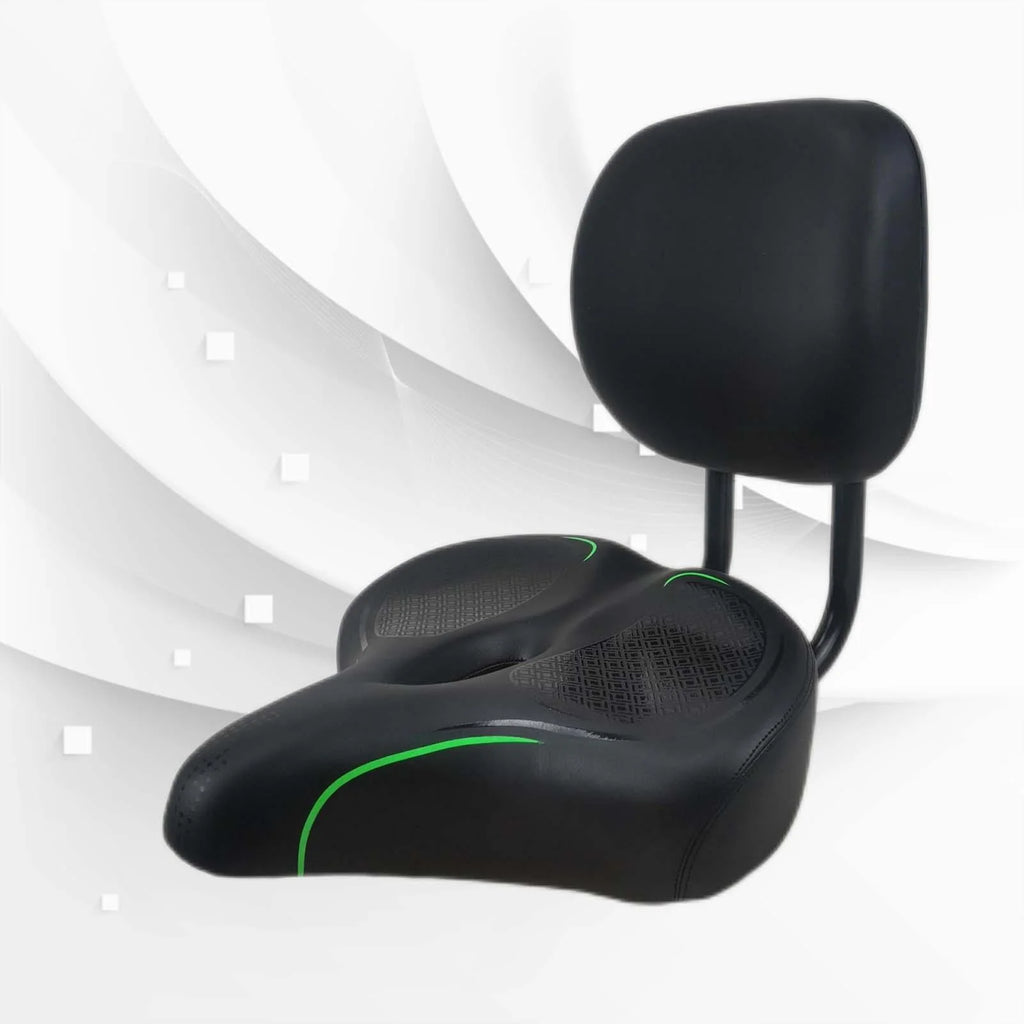Green Bicycling Bike Seat with Backrest D7126